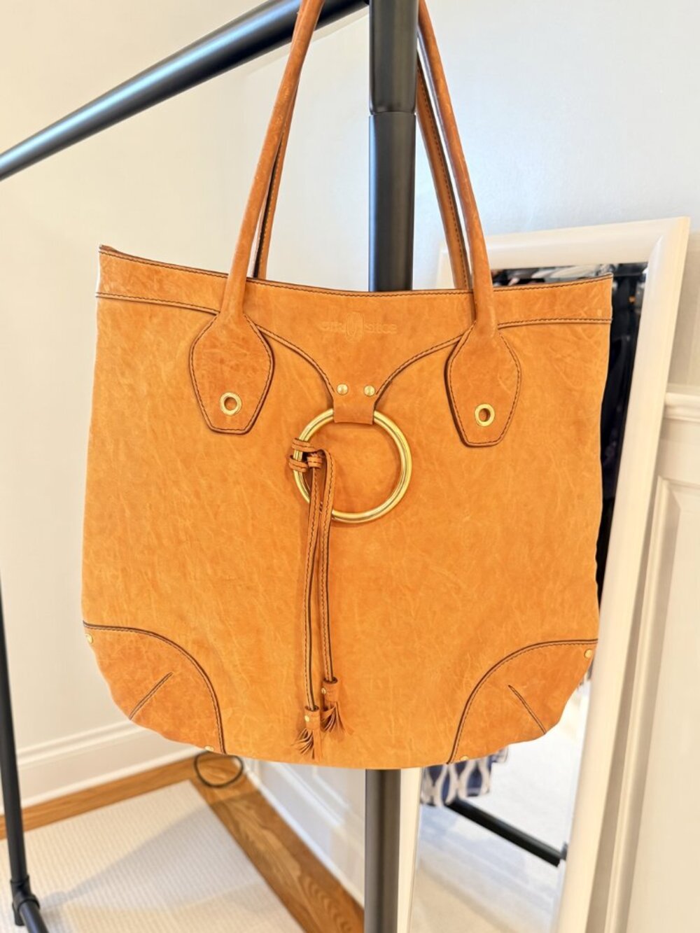 Car Shoe large tote bag